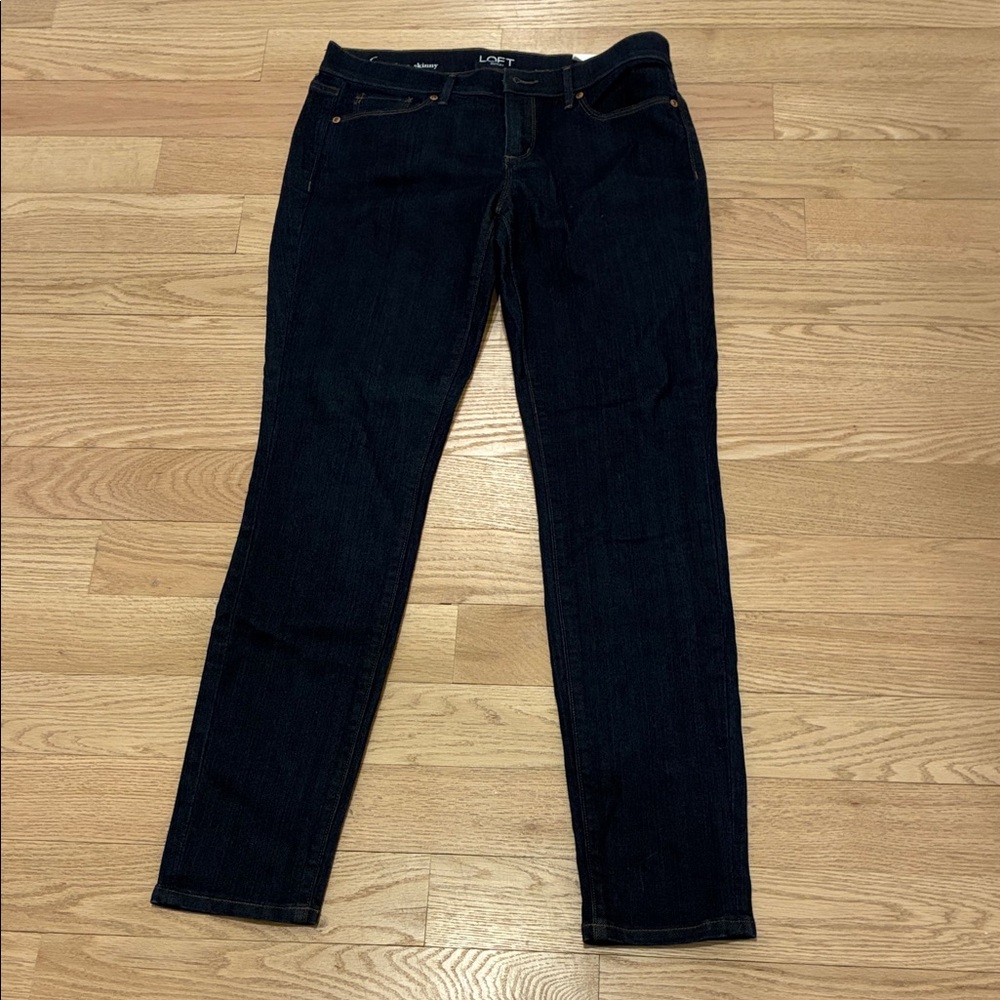 LOFT Women's Deep Indigo Skinny Jeans Size 6